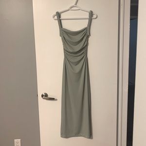 Princess Polly Lainey Midi Cutout Dress (Sage)